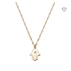 Gold Hamsa Pendant Necklace